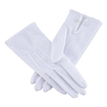 ジーベック 18550 白手袋ナイロン･巻ベリ（ホック付）