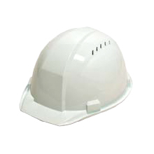 ディックプラスチック A01-V ヒートバリア　通気孔付きヘルメット（ライナーなし）