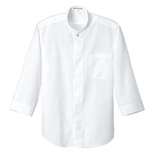 セブンユニフォーム CH1589 スタンドカラーシャツ／七分袖