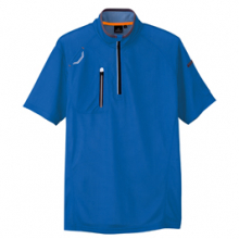 アイトス AZ-10607 半袖ハーフZIPシャツ（男女兼用）