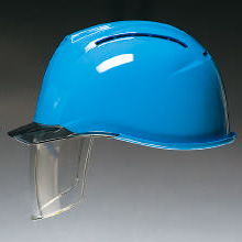 ディックプラスチック シールド付き通気孔付き透明バイザー付きヘルメット（ライナー付） [AP11EVO-CSW]