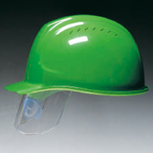 ディックプラスチック SYA-SV シールド付き通気孔付きヘルメット（ライナー付・HA2内装）