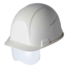 住ベテクノプラスチック SAXCS-B-N-COOL クリアーシールドヘルメット（ライナー付き）通気孔付クールタイプ