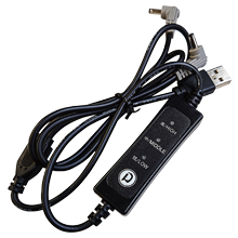 5V　USB専用スイッチ付き高耐久接続USBケーブル（補強材入り）