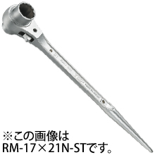 トップ工業 RM-19×24N-ST 両口ラチェットレンチ（メッキ仕様）