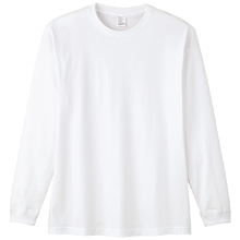 ボンマックス 5.6オンスハイグレードコットンロングスリーブTシャツ（ホワイト） [MS1612W]