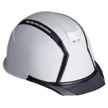 住ベテクノプラスチック 透明バイザー付きヘルメット（ライナー付き）通気孔付クールタイプ [MXC-B-N-COOL]