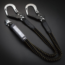 トーヨーセフティー F-3+SS-16W フルハーネス型伸縮式ダブルランヤード