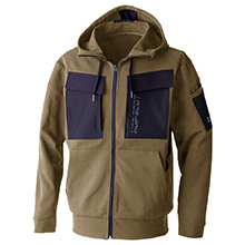 CUC(中国産業) 700109 エアライトニット　ワークフルジップパーカー