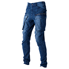 CUC(中国産業) 760005 フレックステック　3DデニムJOBカーゴパンツ