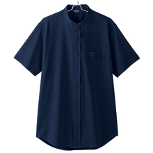 ピエ メンズ半袖スタンドカラーシャツ [634252]