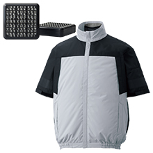 サンエス クールフィルター半袖ブルゾンセット（空調風神服） [KF92640S]