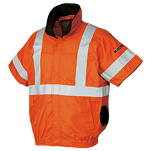 クロダルマ 高視認半袖ジャンパー（エアセンサー） [268921]