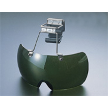 トーヨーセフティー 1400-G ヘルメット取付用メガネ（防じん・ガス溶接用）