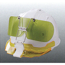 進和化学工業 ヘルメット取付型保護メガネ [AS-376]