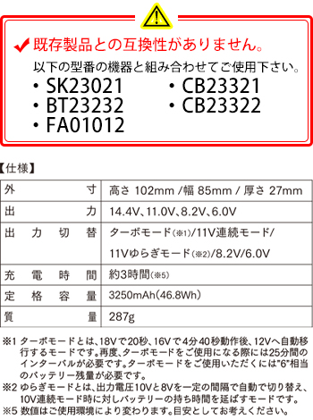 製品特性