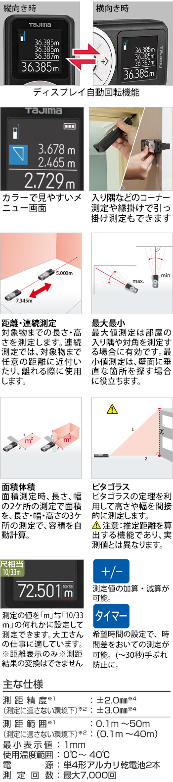 製品特性