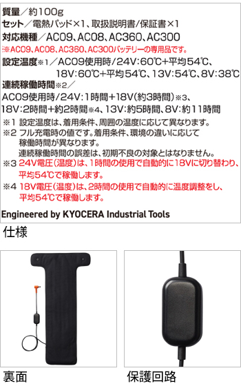 製品特性