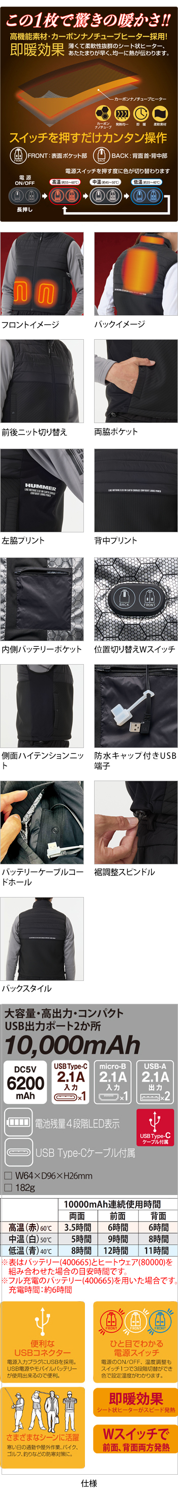 製品特性