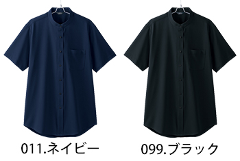 ピエ メンズ半袖スタンドカラーシャツ [634252]