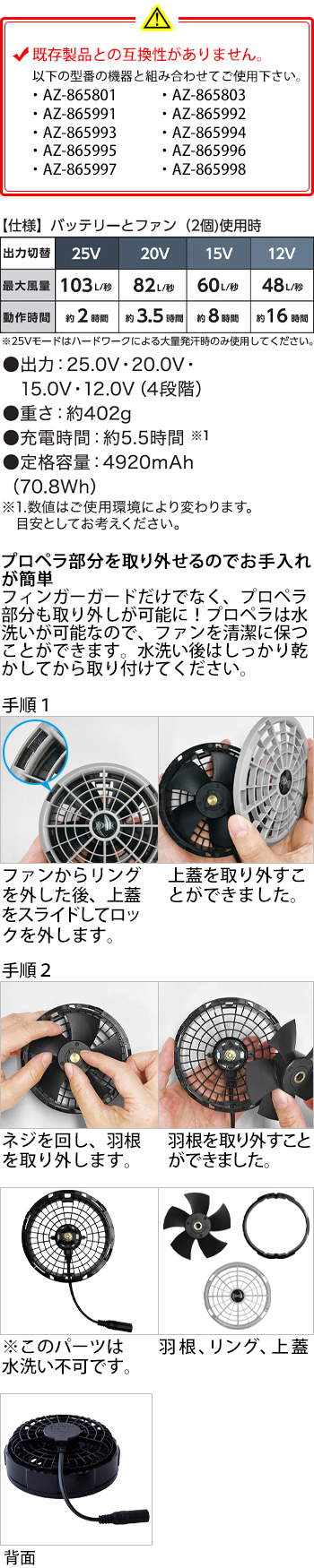 製品特性
