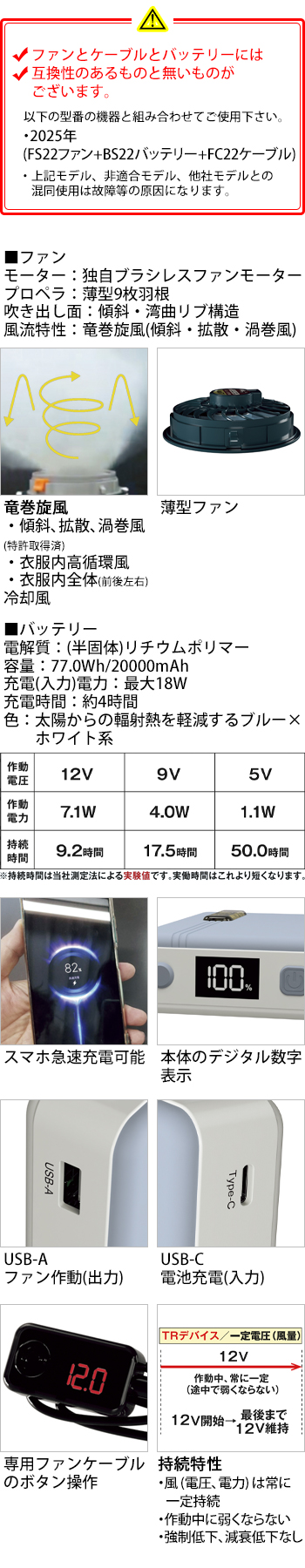 製品特性