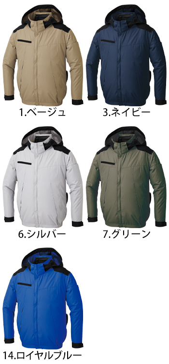 サンエス フルハーネス対応　チタン加工長袖ブルゾン（空調風神服） [KF92501]