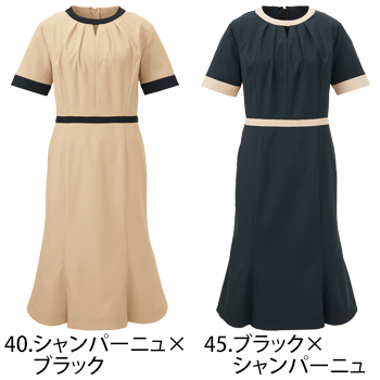 KAZEN ワンピース半袖 [KZN325]