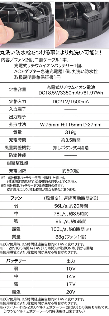 製品特性