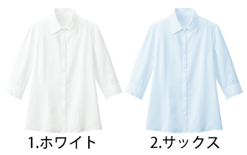 フォーク 七分袖ブラウス [FB7097]