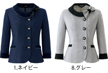 en joie（アンジョア） 七分袖オーバーブラウス [26775]