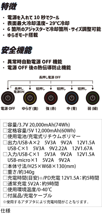 製品特性