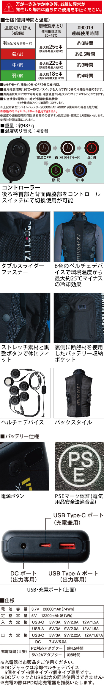 製品特性