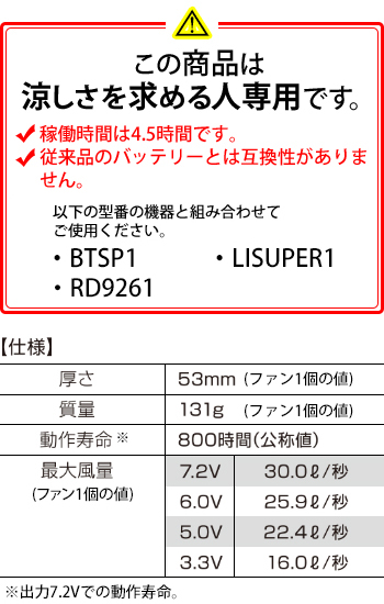 製品特性