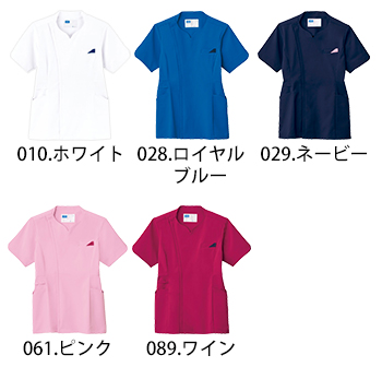 自重堂 レディーススクラブ [WH12095]